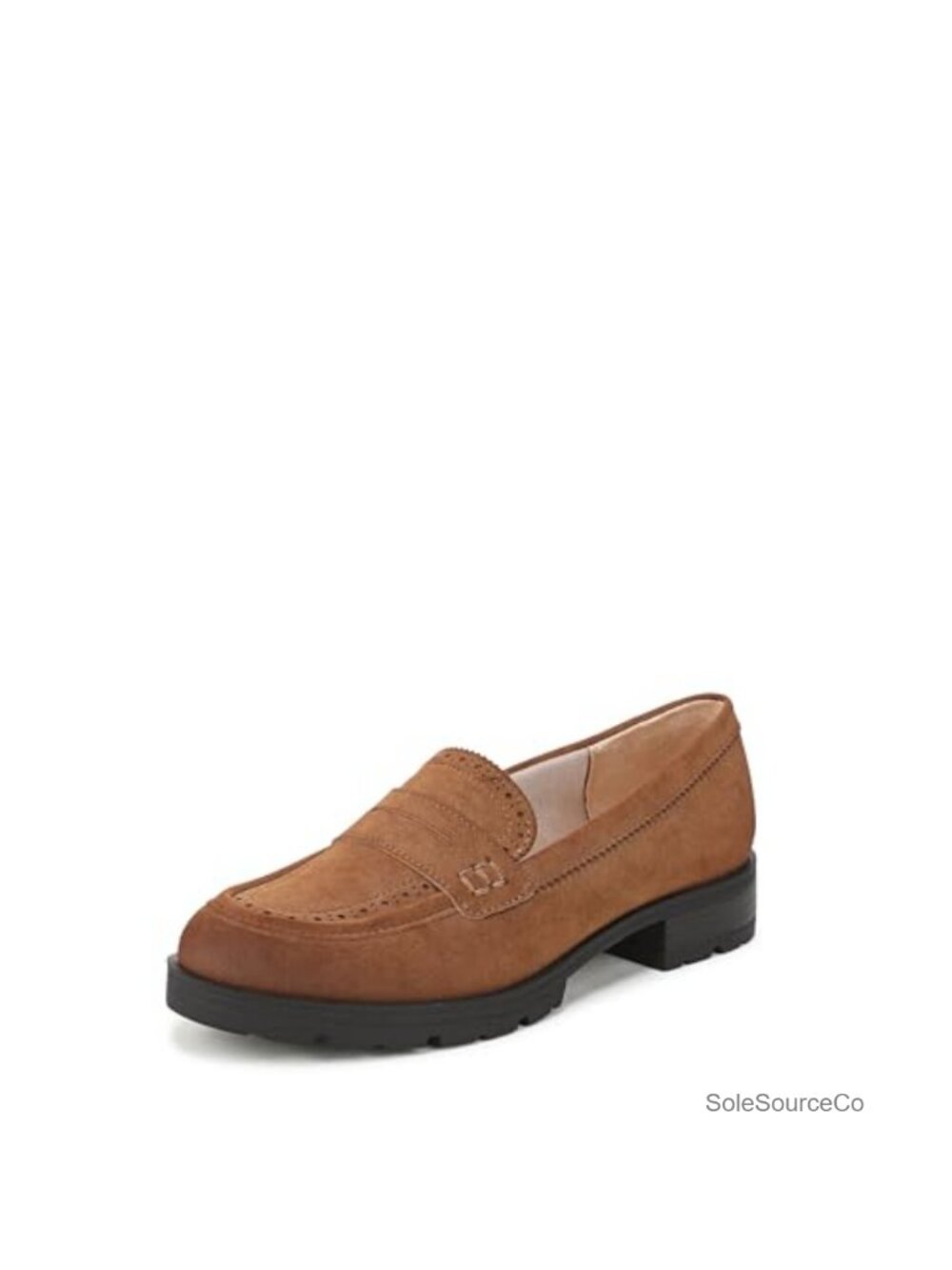 LifeStride London 3 Slip-On Loafer Round Toe Block Heel